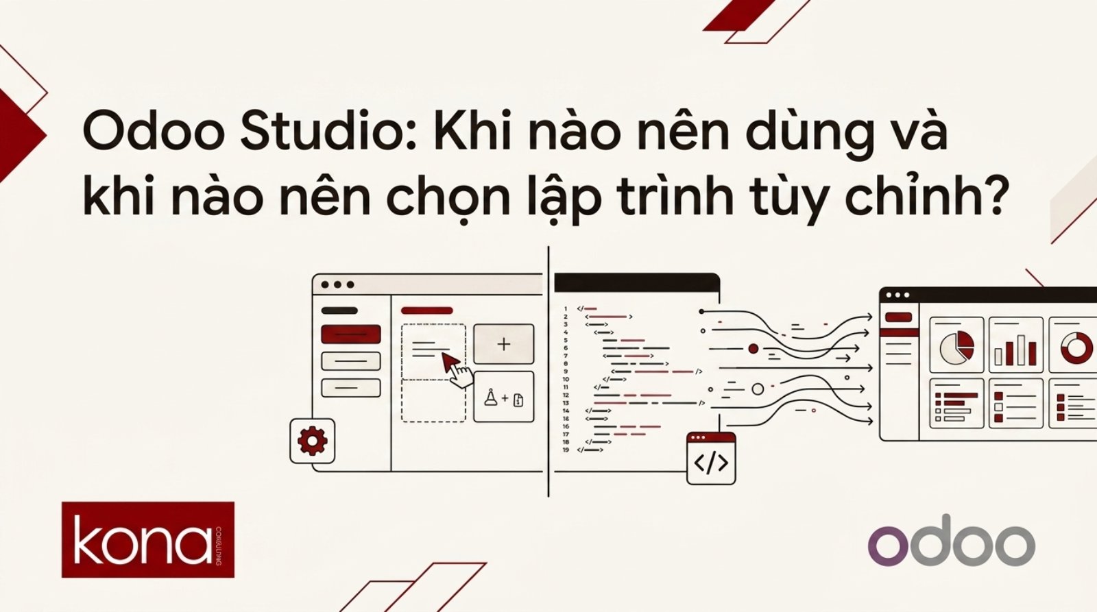 Odoo Studio: Khi nào nên dùng và khi nào nên chọn lập trình tùy chỉnh?